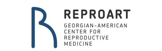 The logo of ReproART – a specialized center for in vitro fertilization (IVF) and reproductive medicine