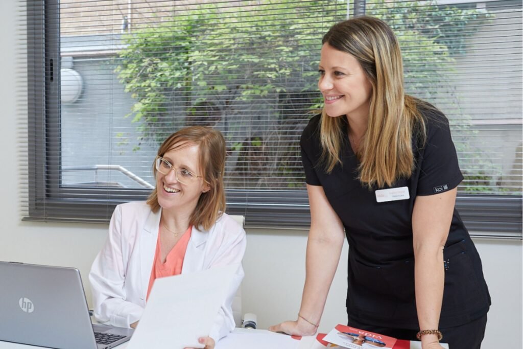 Professional and smiling medical team at Vida Fertility clinic