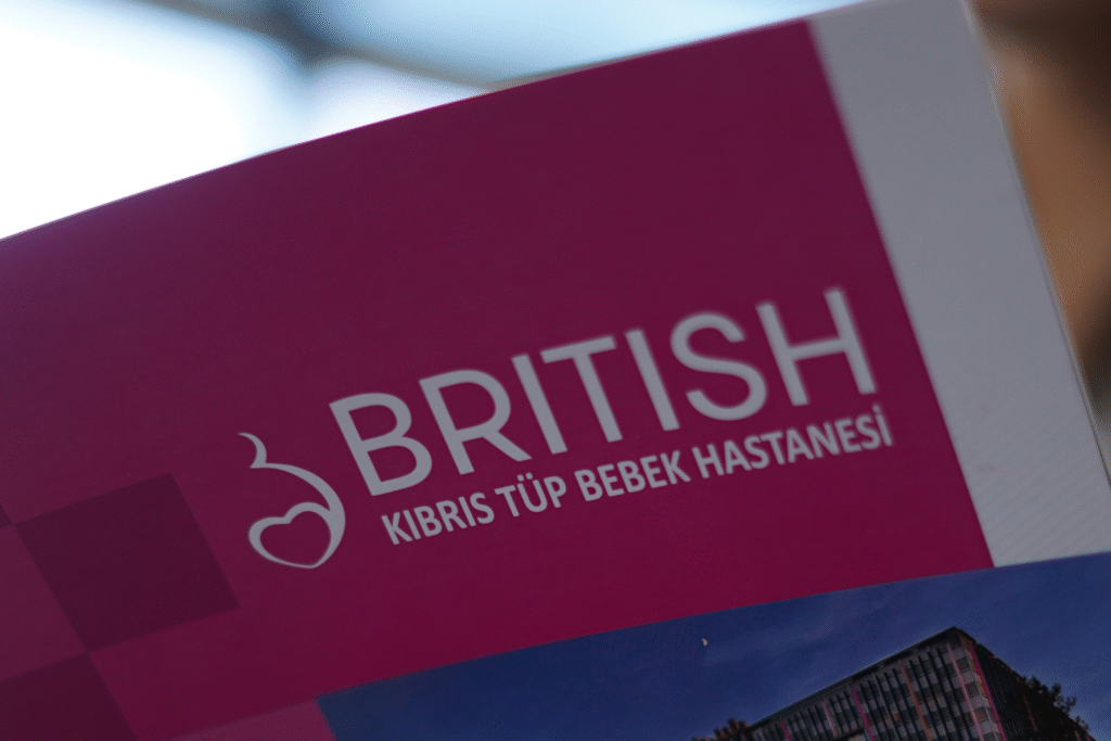 Brochure from British Cyprus IVF clinic providing information about in vitro fertilization.